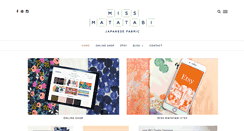 Desktop Screenshot of missmatatabi.com